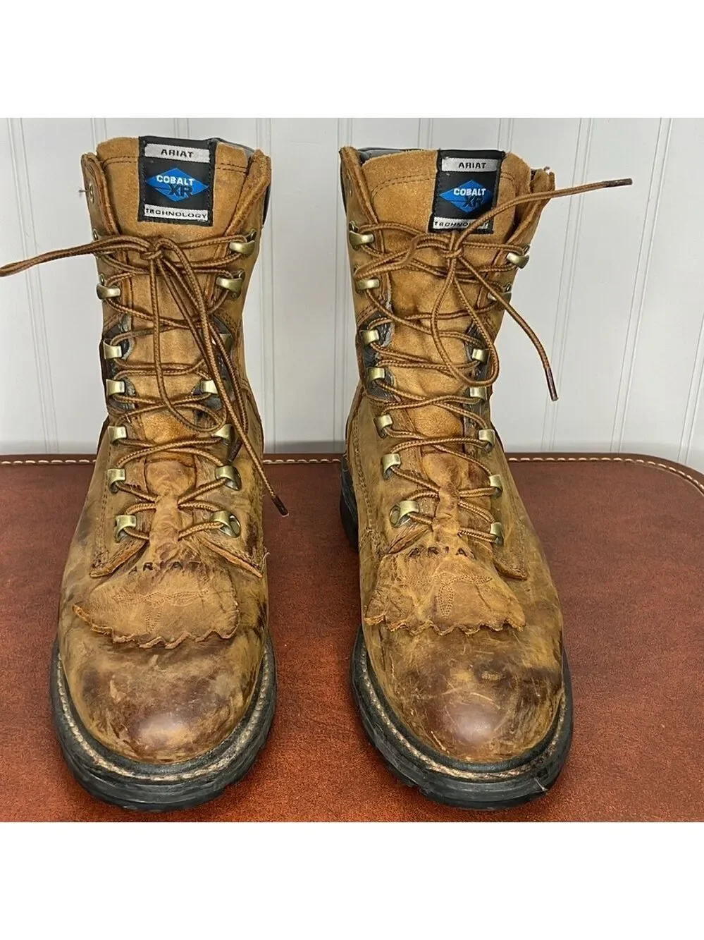 Ariat Workhog 8” Waterproof Leather Work Boots Size 10EE